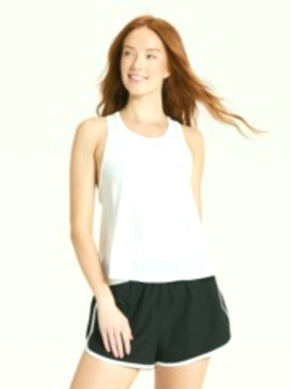 TARGET Women's Mesh Back Run Tank Top - All In Motion™ WHITE - SM - NWOT